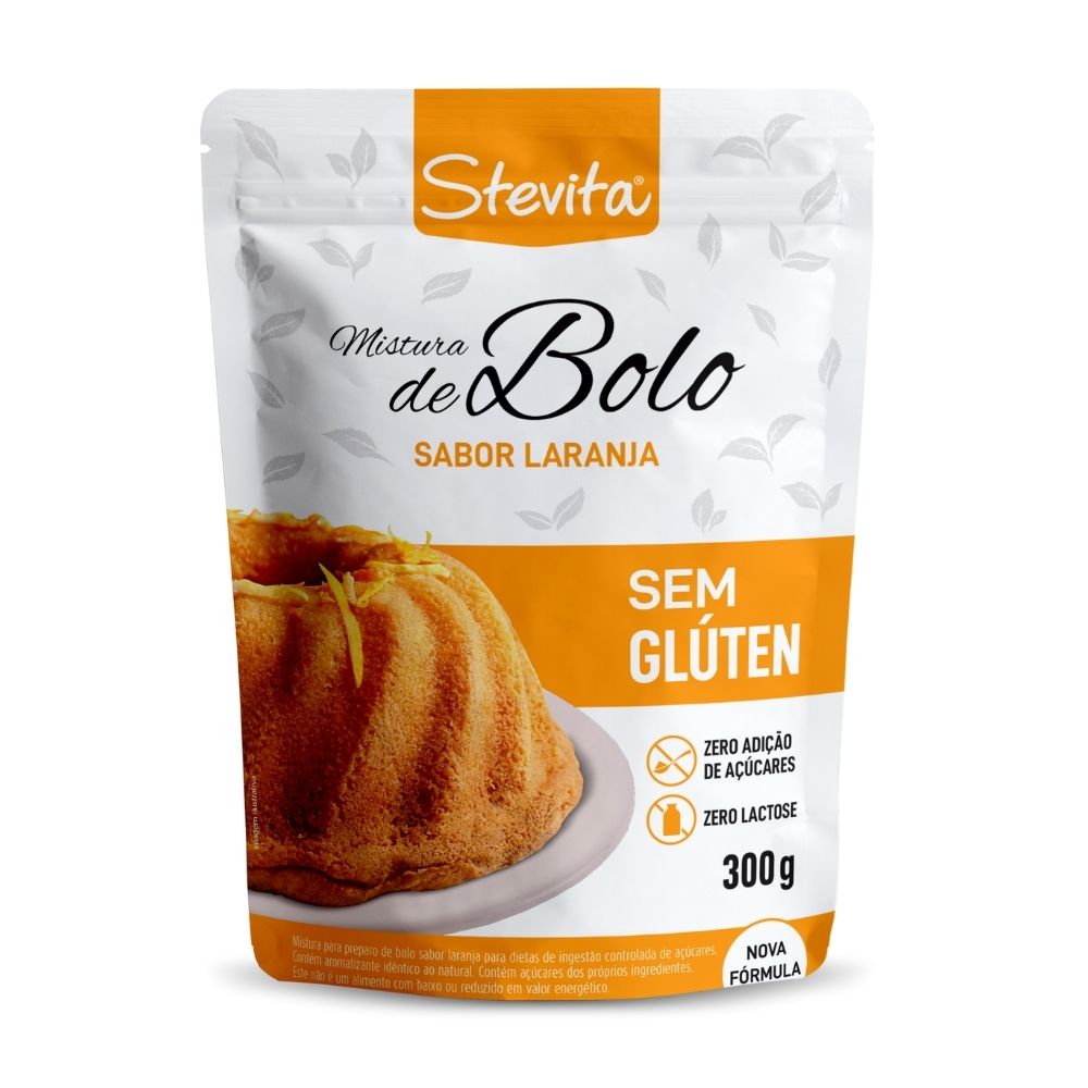 Mistura de Bolo Sabor Laranja Stevita 300g