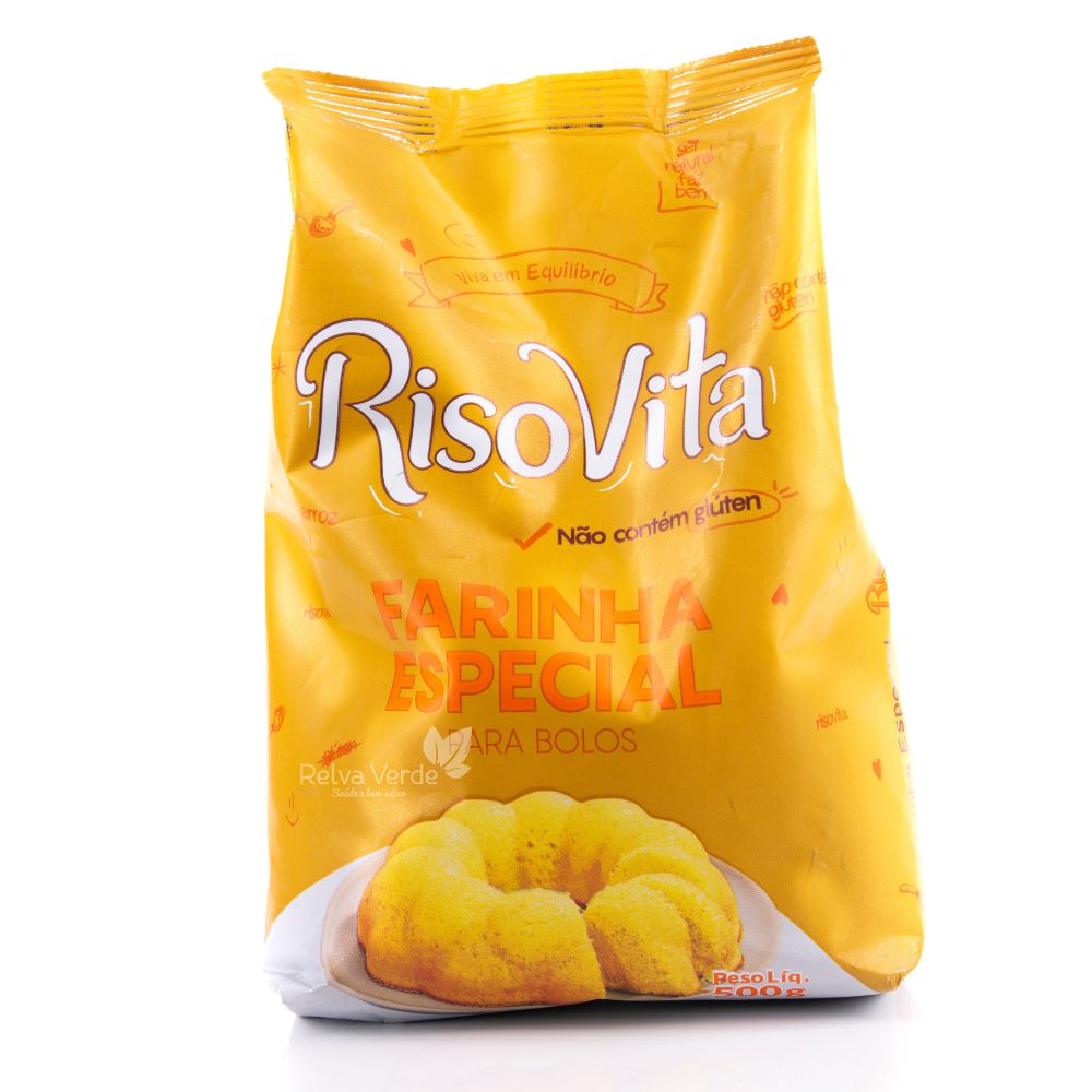 Farinha Especial para Bolos Sem Glúten RisoVita 500g