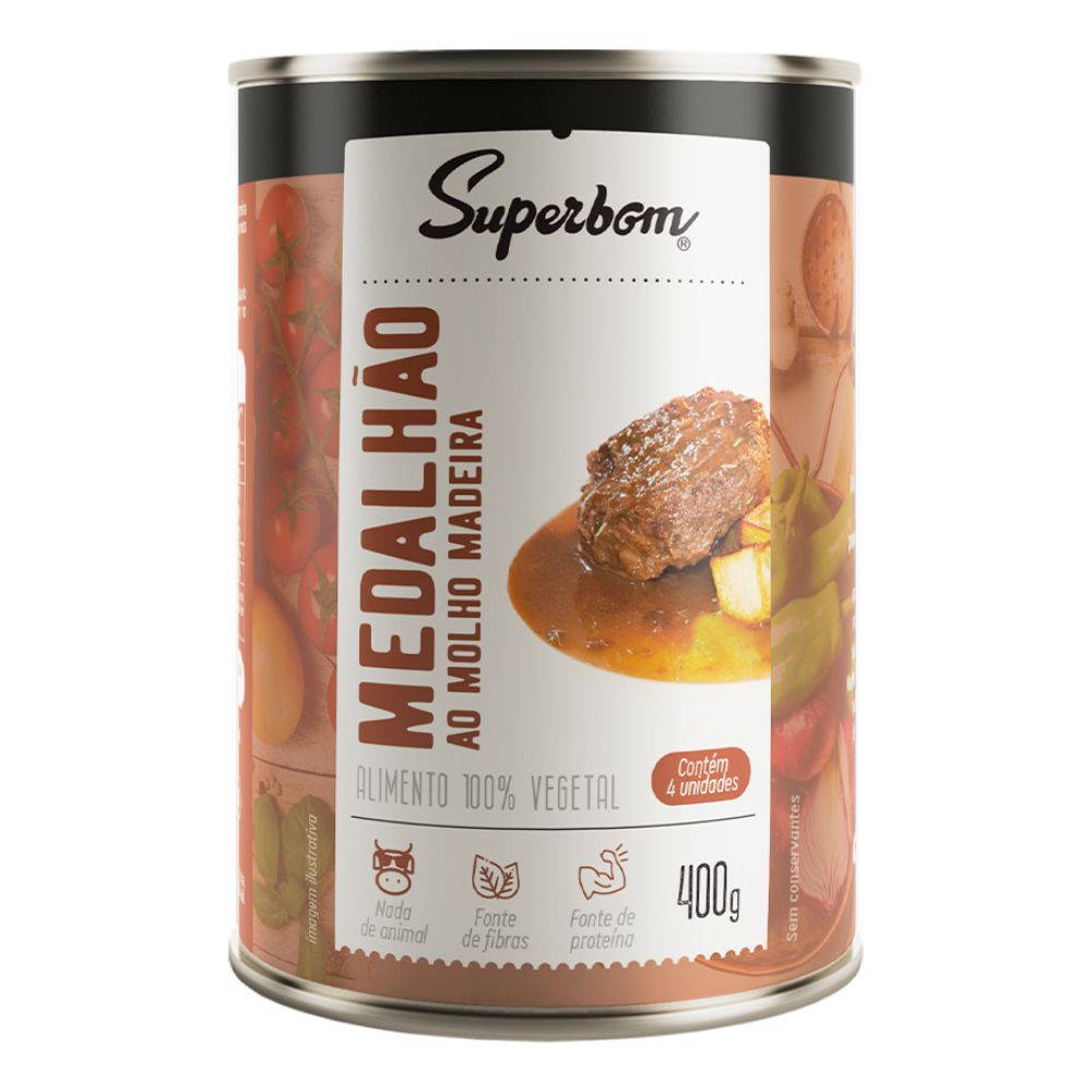 Medalhão Vegetariano ao Molho Madeira Superbom 400g
