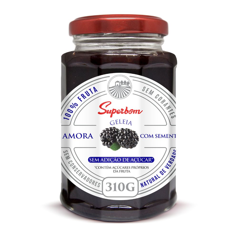 Geleia 100% Amora com Sementes Superbom 310g