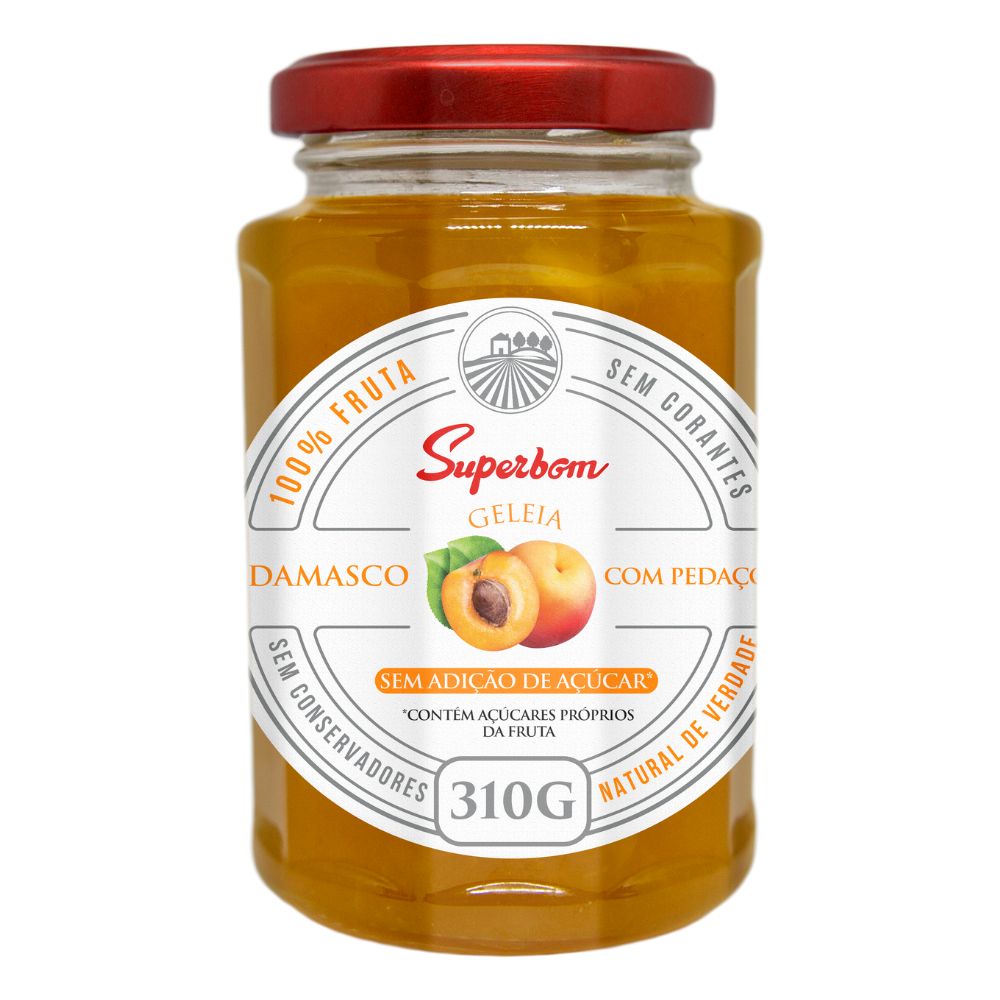 Geleia 100% Damasco Superbom 310g