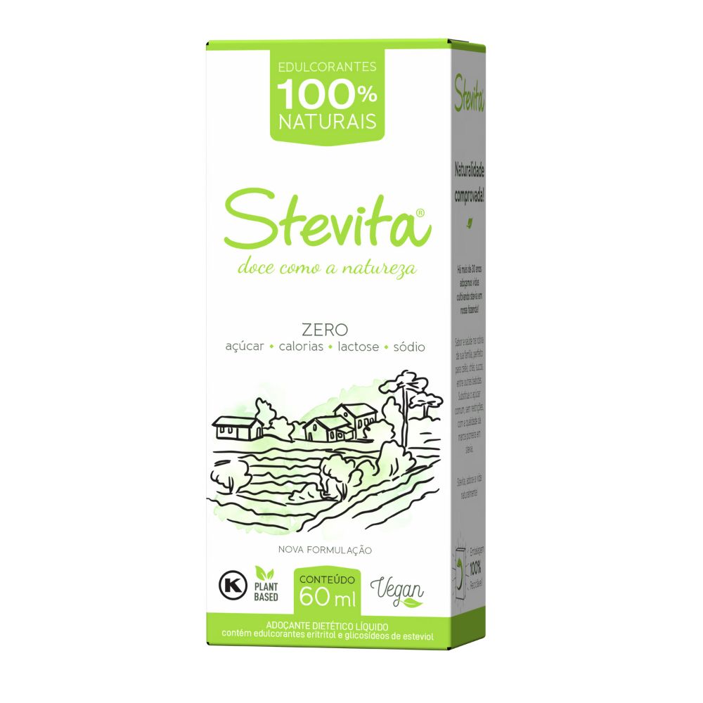 Adoçante Dietético 100% Natural Stevita 60ml