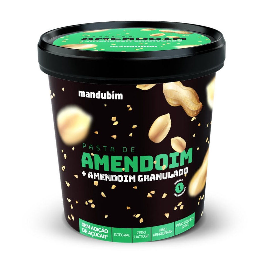 Pasta de Amendoim Granulado Mandubim 450g