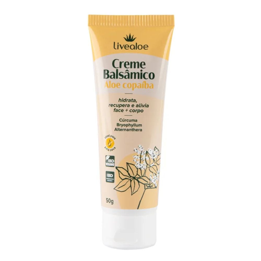 Creme Balsâmico Aloe Vera e Copaíba Livealoe 50g