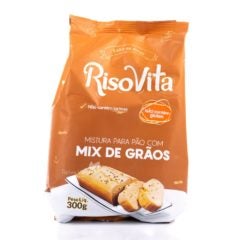 Mistura para Pão com Mix de Grãos Sem Glúten RisoVita 300g
