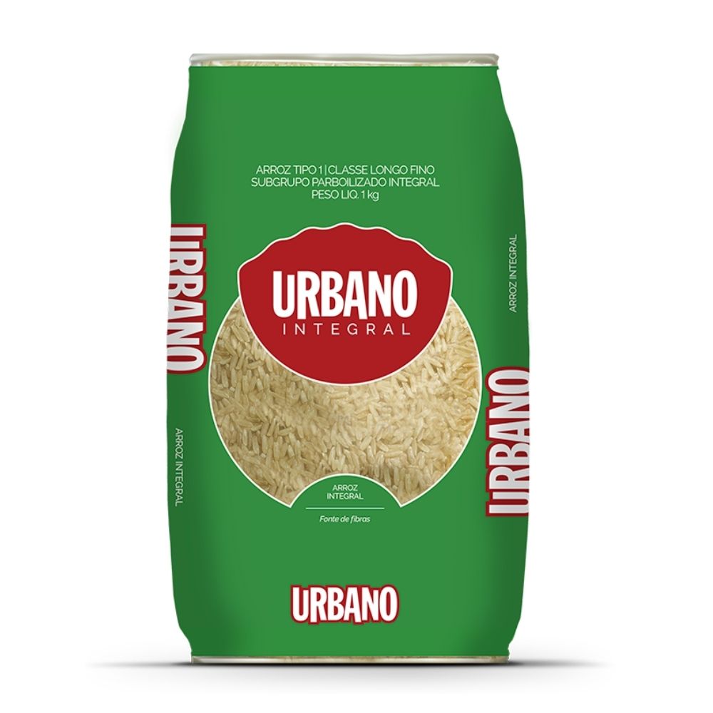 Arroz Integral Parboilizado Urbano 1kg