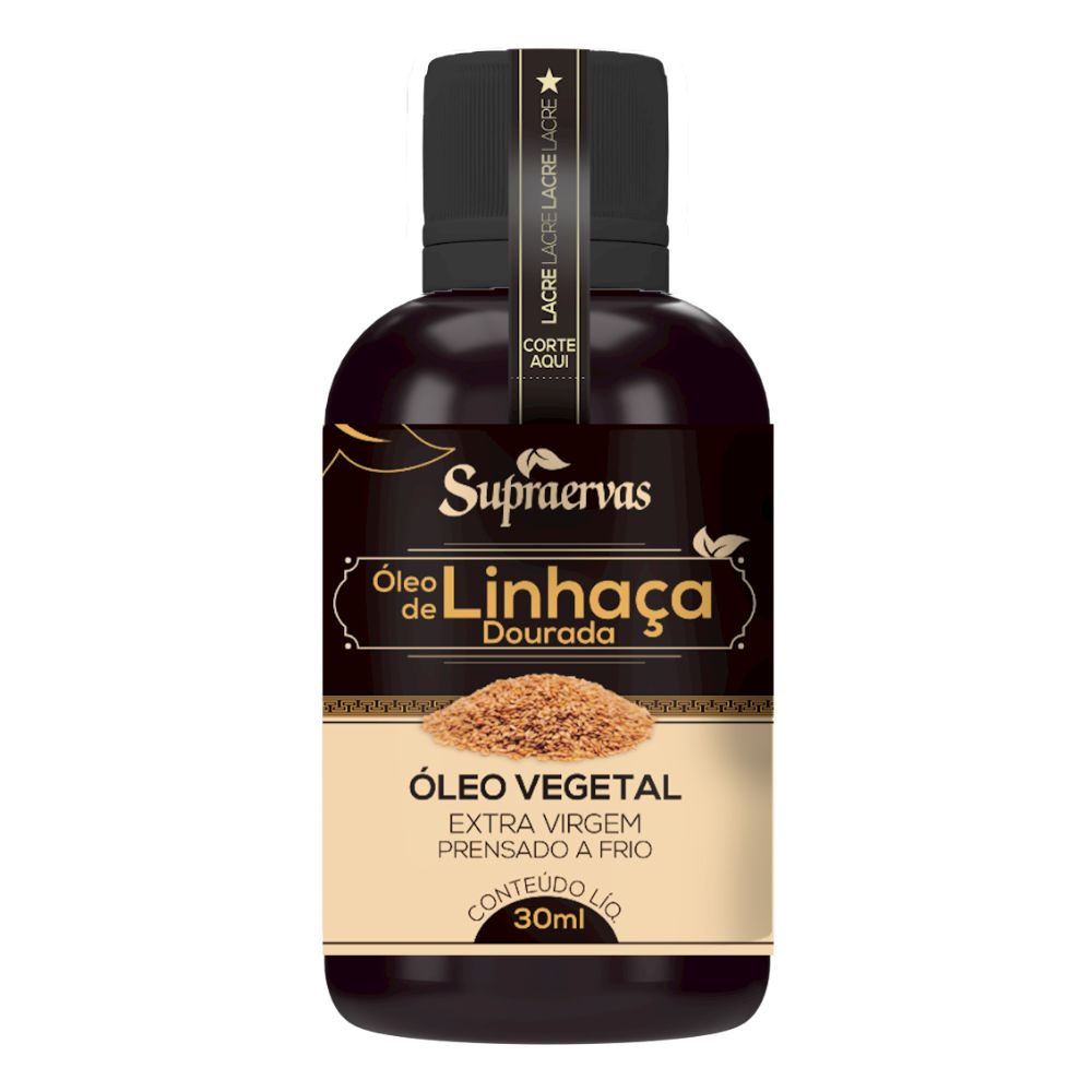 Óleo Vegetal de Linhaça Dourada SupraErvas 30ml