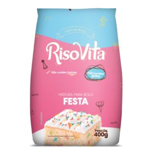 Mistura para Bolo Festa Sem Glúten RisoVita 400g