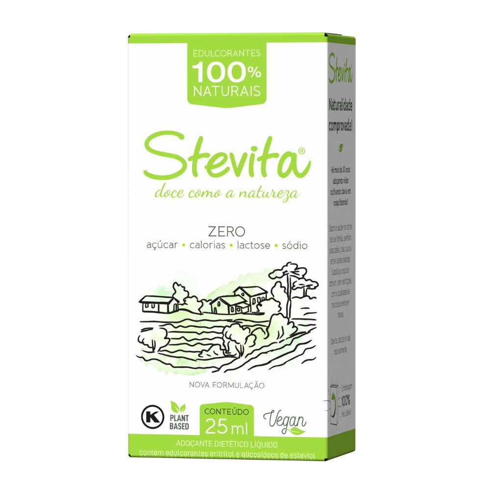 Adoçante Dietético 100% Natural Stevita 25ml
