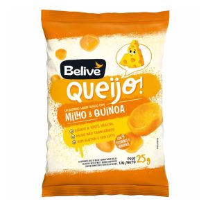 Salgadinho de Milho e Quinoa Sabor Queijo Belive 25g