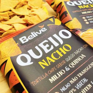 Tortilla Chips Sabor Queijo Nacho Sem Glúten Belive 50g - Imagem 2