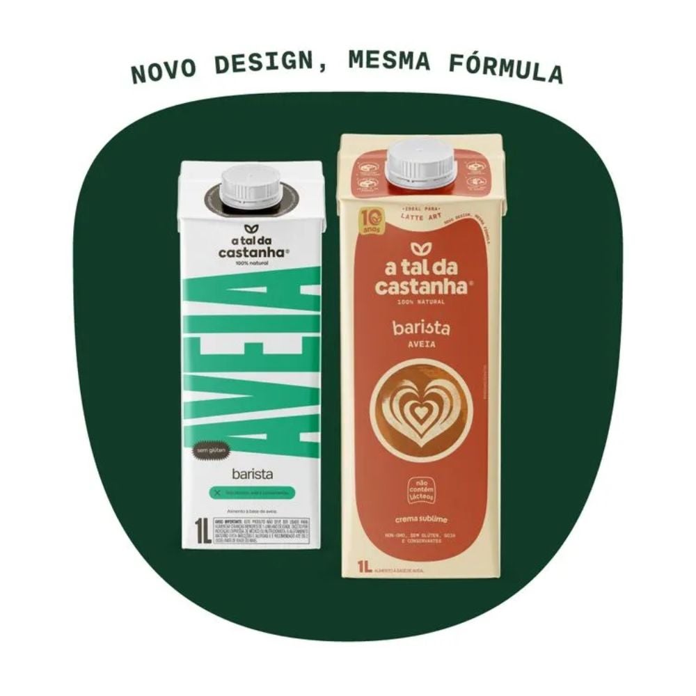 Bebida de Aveia para Cafés Barista Profissional A Tal da Castanha 1L - Imagem 2