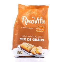 Mistura para Pão com Mix de Grãos Sem Glúten RisoVita 300g