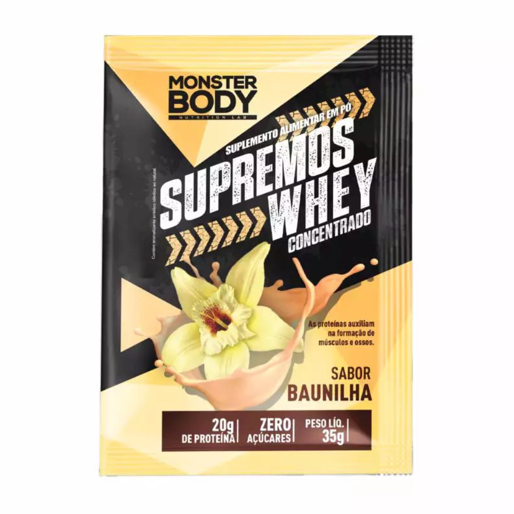 Supremos Whey Concentrado Sabor Baunilha SupraErvas 35g