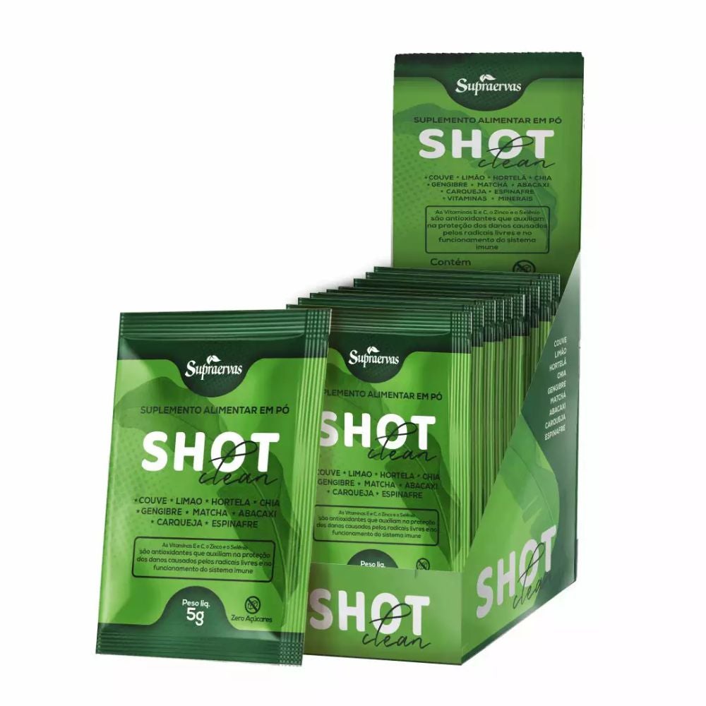 Shot Clean SupraErvas 5g (Display com 15 sachês)