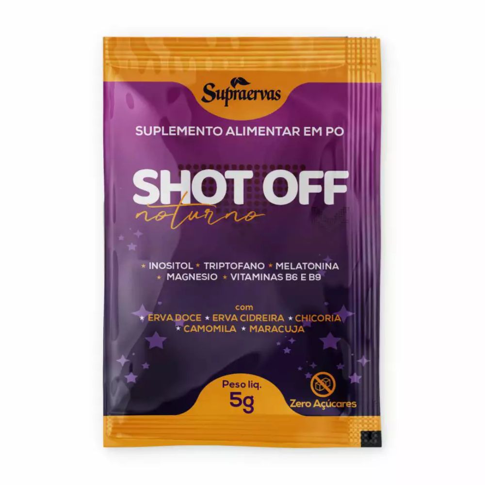 Shot Off Noturno SupraErvas 5g (Display com 15 sachês) - Imagem 2