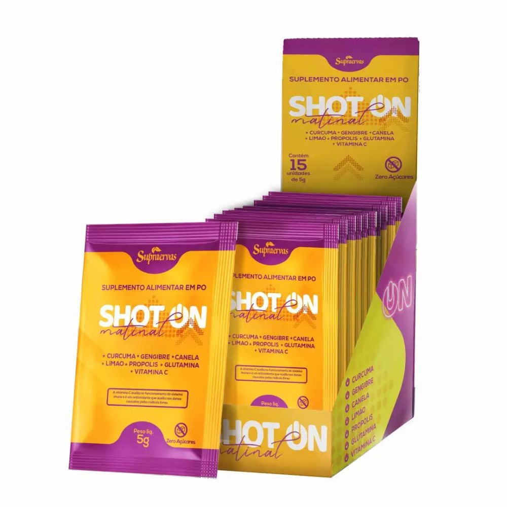 Shot On Matinal SupraErvas 5g (Display com 15 sachês)