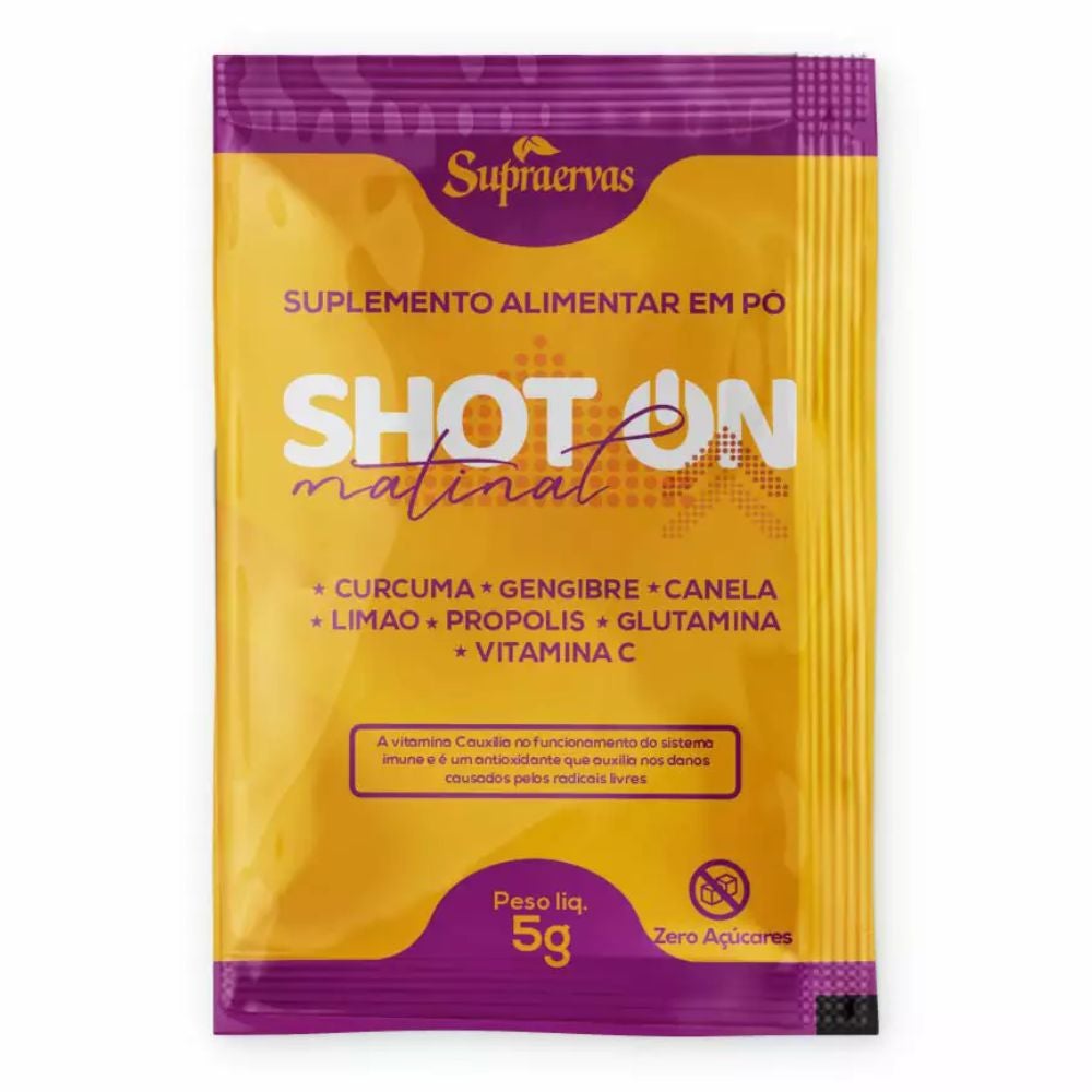 Shot On Matinal SupraErvas 5g (Display com 15 sachês) - Imagem 2