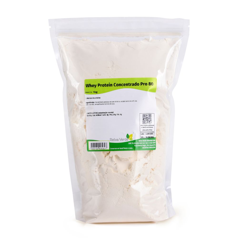 Whey Protein Concentrado Pro 80 Sem Sabor 1kg - Imagem 3