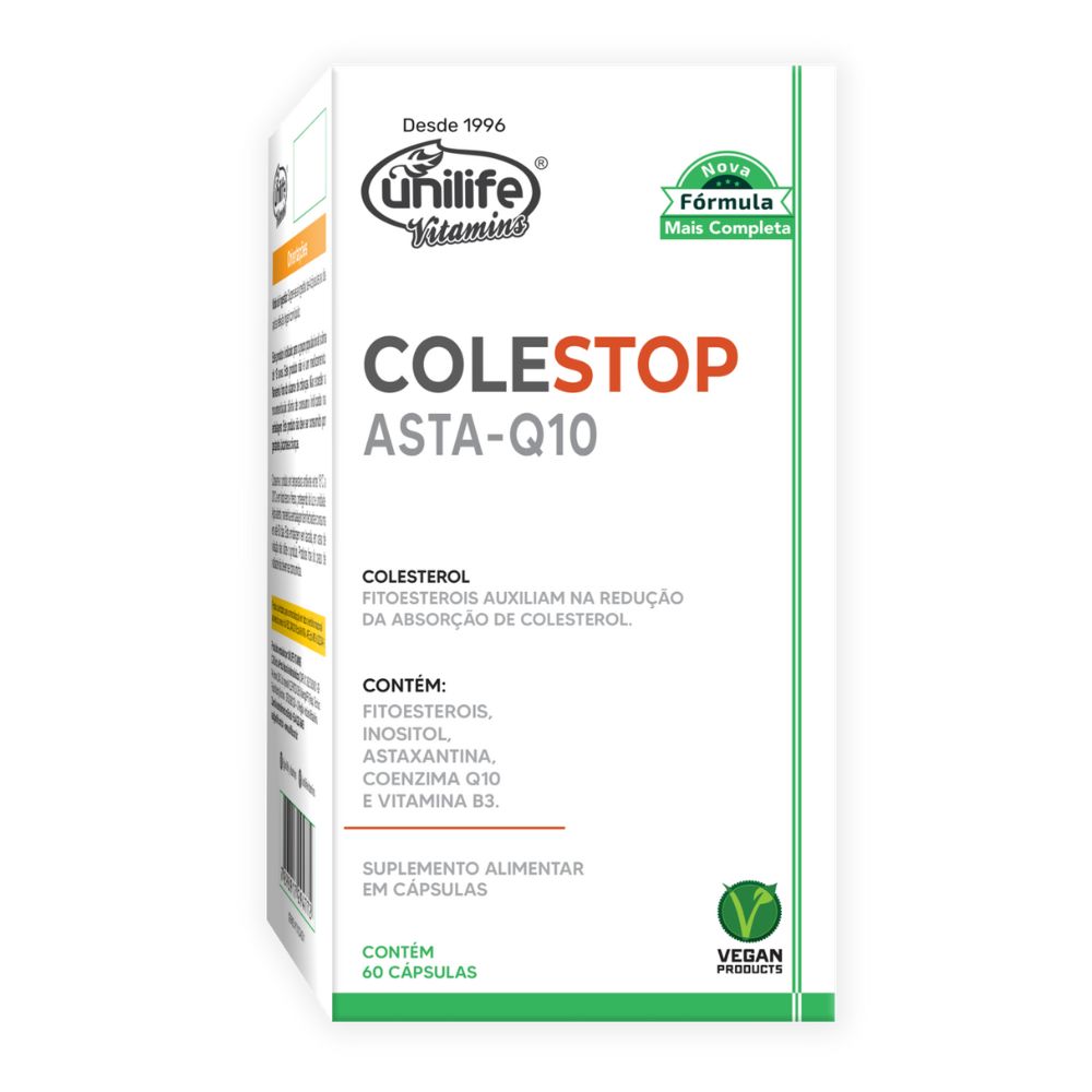 Colestop ASTA-Q10 (Fitoesteróis) Unilife 60 cápsulas