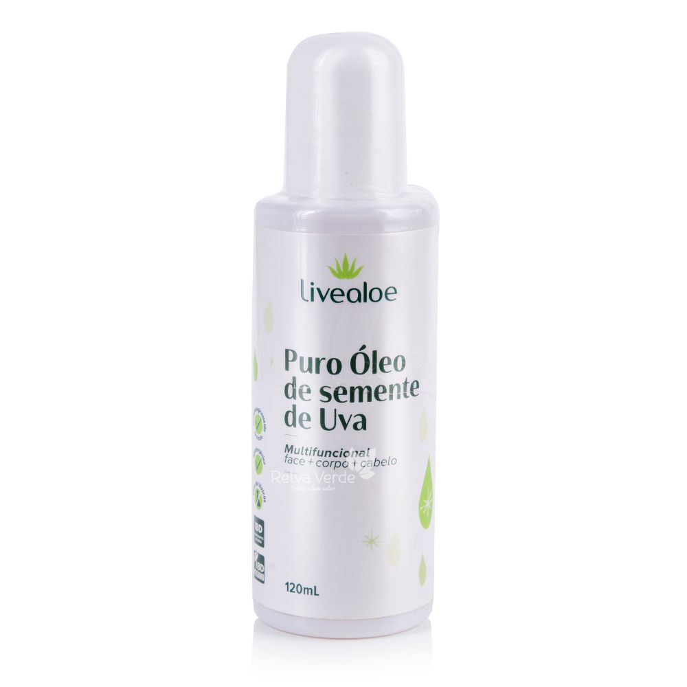 Puro Óleo de Semente de Uva Livealoe 120ml
