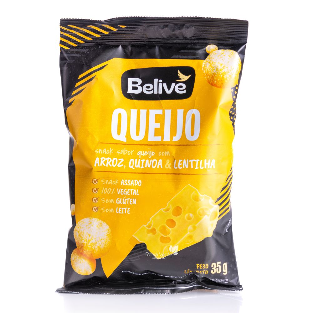 Snack Multigrãos Sabor Queijo Sem Glúten Belive 35g