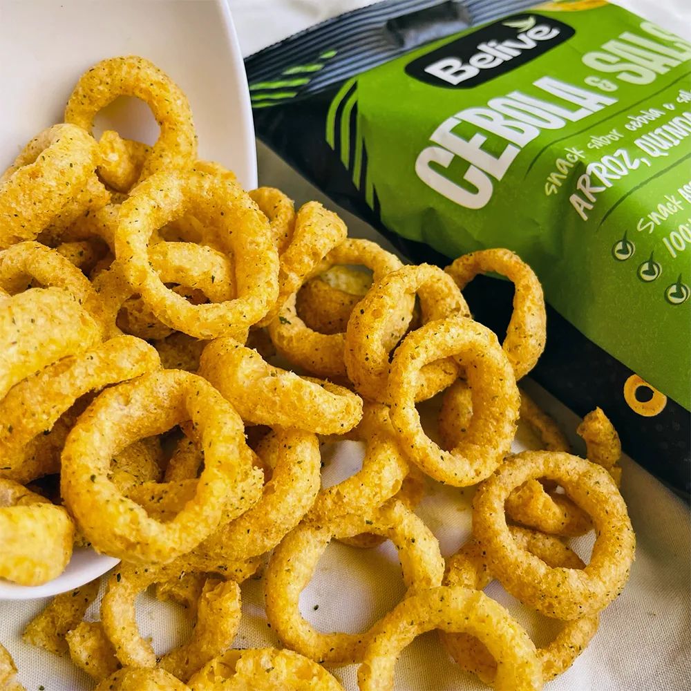 Snack Multigrãos Sabor Cebola e Salsa Sem Glúten Belive 35g - Imagem 3