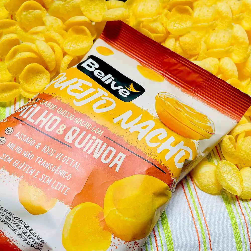 Snack Assado de Milho Sabor Queijo Nacho Belive 35g - Imagem 4