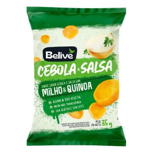 Snack Assado de Milho Sabor Cebola e Salsa Belive 35g