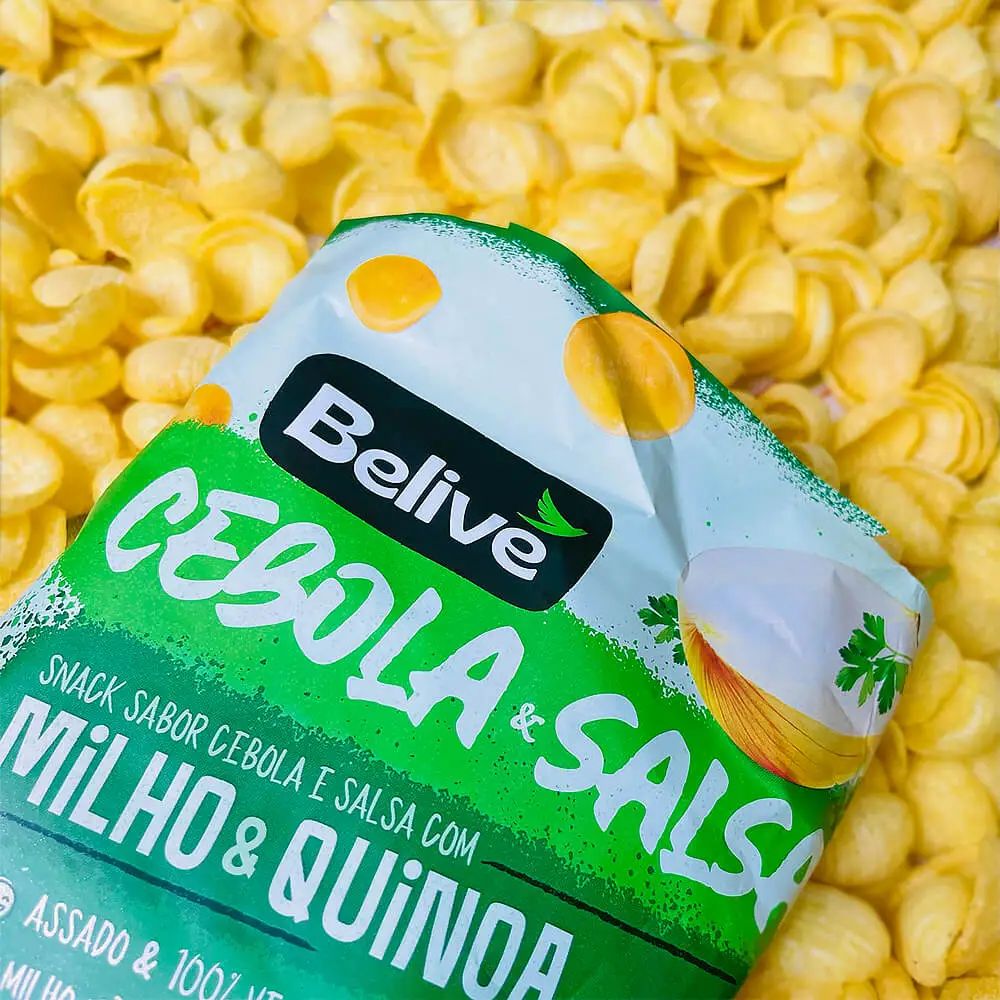 Snack Assado de Milho Sabor Cebola e Salsa Belive 35g - Imagem 3