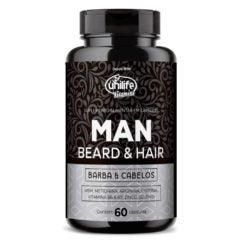 Man Beard e Hair Unilife 60 cápsulas
