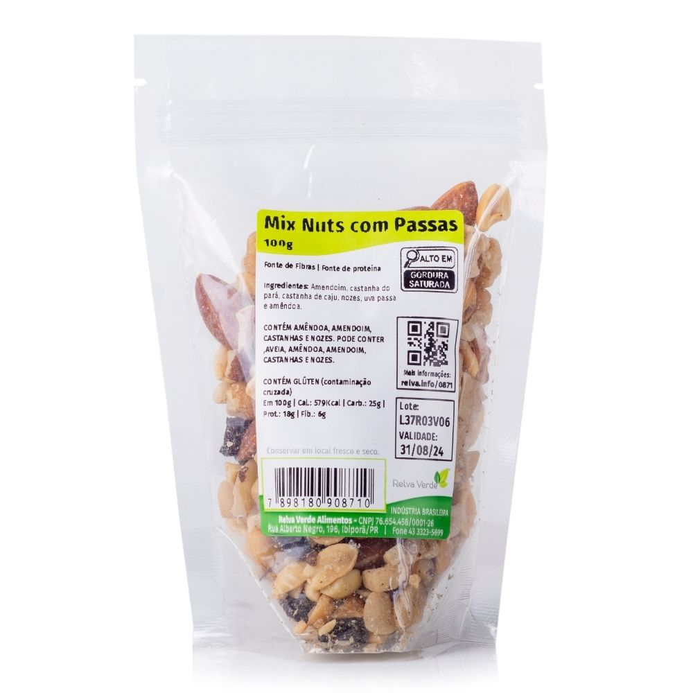 Mix Nuts com Passas 100g - Imagem 3