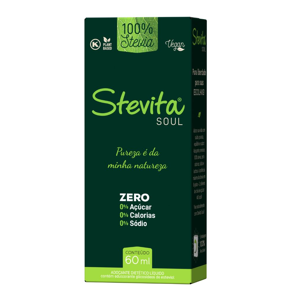 Adoçante 100% Stevia Stevita Soul 60ml