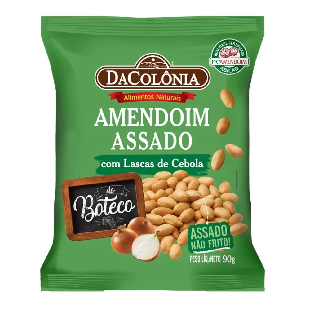 Amendoim Assado com Lascas de Cebola DaColônia 90g
