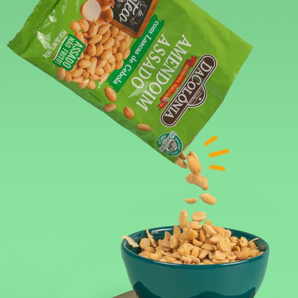 Amendoim Assado com Lascas de Cebola DaColônia 90g - Imagem 2