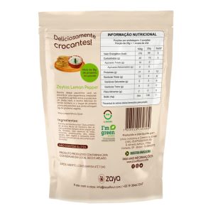 Zaytas Lascas Crocantes Sabor Lemon Pepper Zaya 80g - Imagem 2