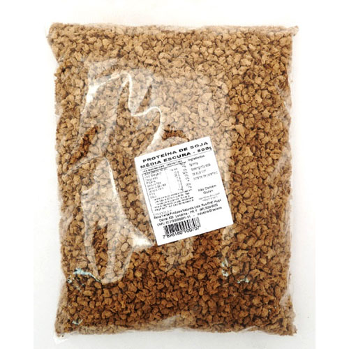 Proteína de Soja Texturizada (PTS) Média Escura 500g - Imagem 4