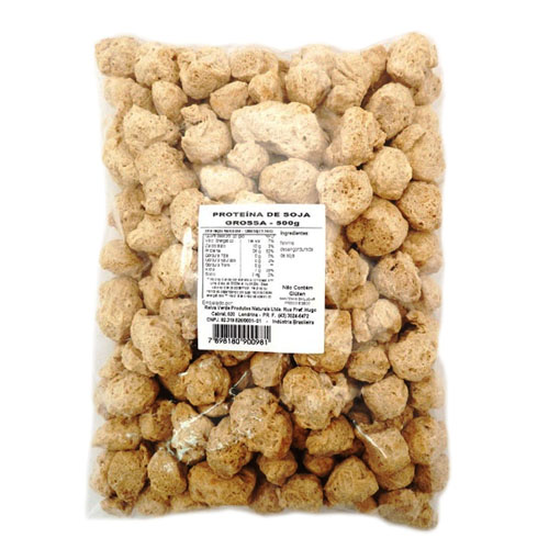 Proteína de Soja Texturizada (PTS) Grossa Clara 500g - Imagem 4