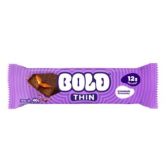 Barra de Proteína Thin Sabor Caramelo Crocante Bold 40g