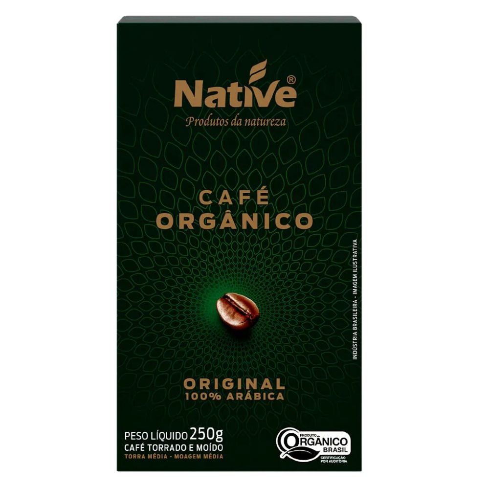 Café Torrado e Moído Orgânico 100% Arábica Native 250g