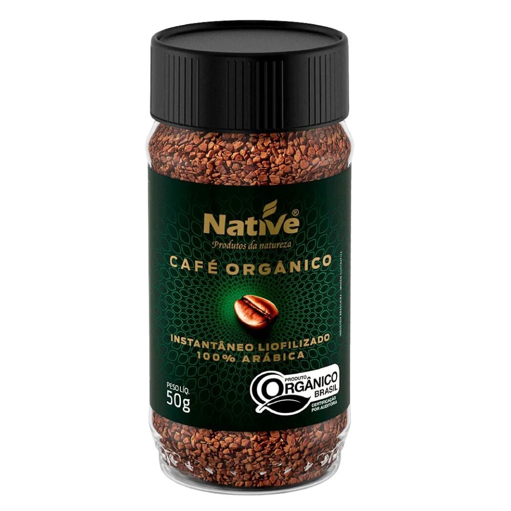 Café Instantâneo Liofilizado Orgânico 100% Arábica Native 50g