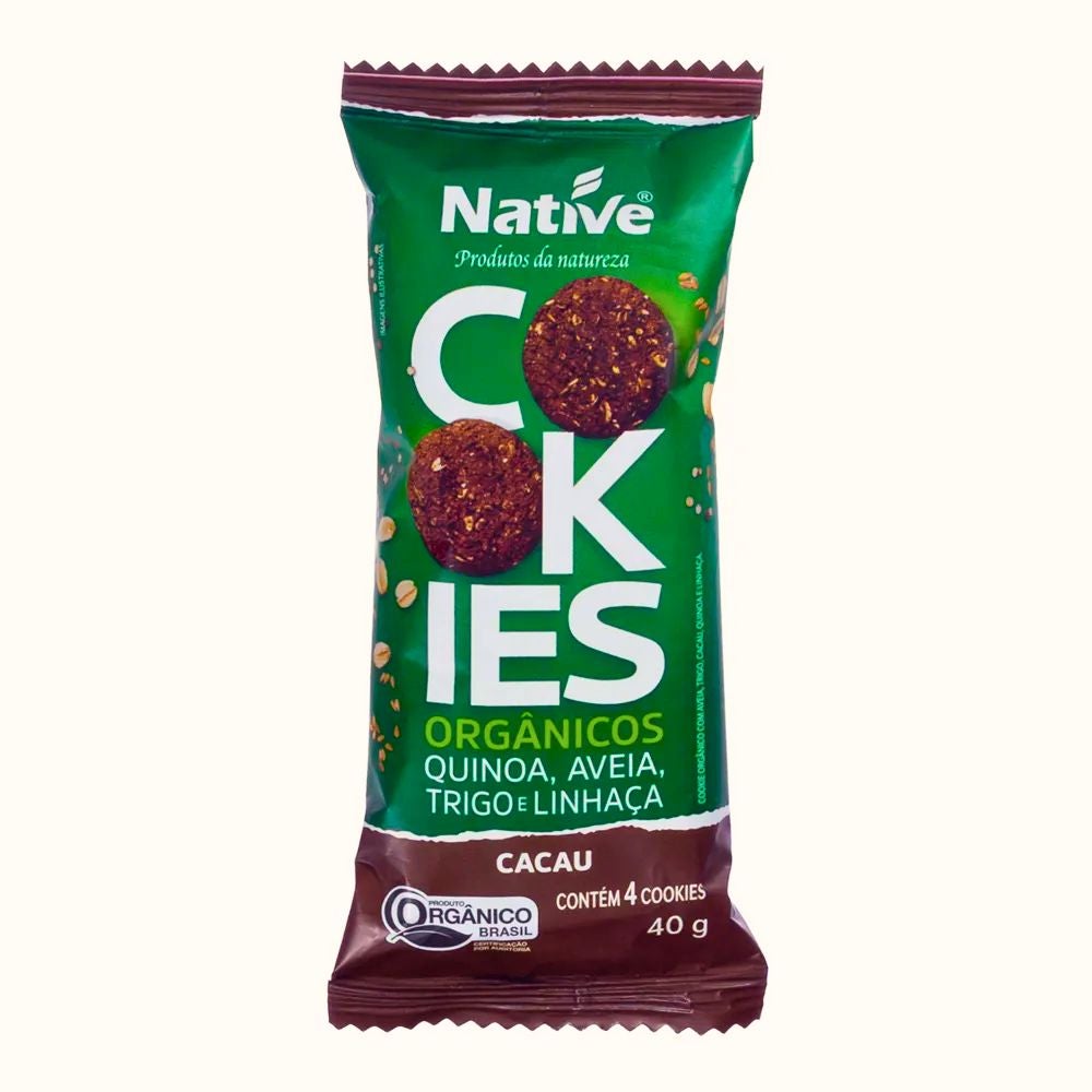 Cookies de Aveia e Cacau Orgânico Native 40g