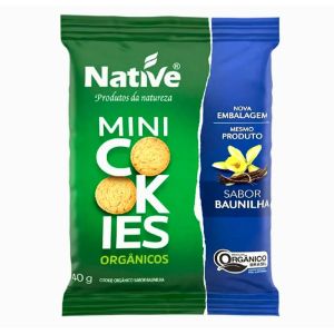 Mini Cookie Sabor Baunilha Orgânico Native 40g