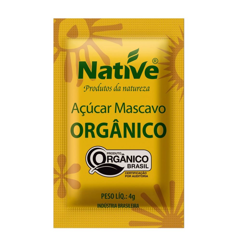 Açúcar Mascavo Orgânico Native 50 Sachês de 4g - Imagem 2