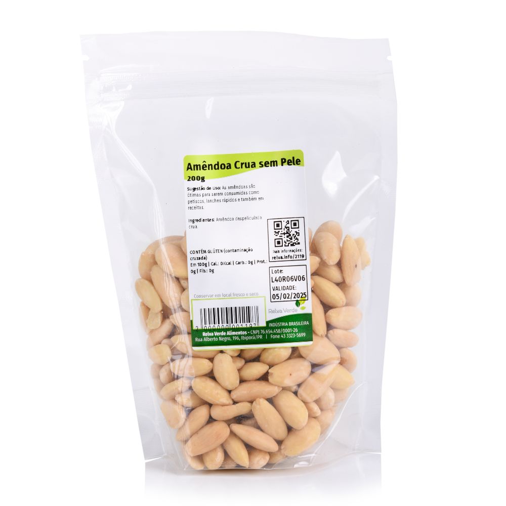 Amêndoa Crua sem Pele 200g - Imagem 3