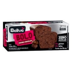 Bolo Sabor Double Chocolate Zero Sem Glúten Belive 260g