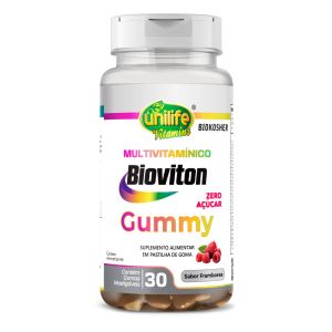 Bioviton Gummy Multivitamínico Sabor Framboesa Unilife 30 gomas