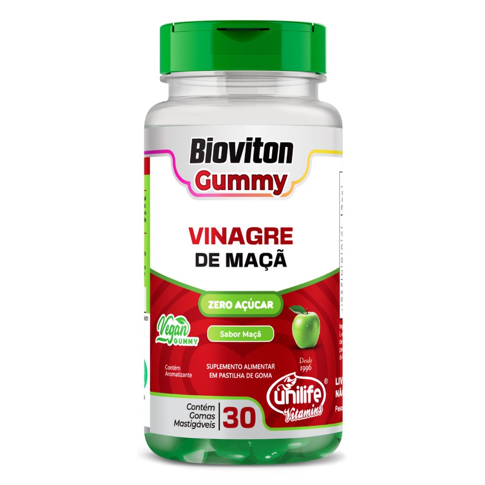 Bioviton Gummy Vinagre de Maçã Sabor Maçã Unilife 30 gomas