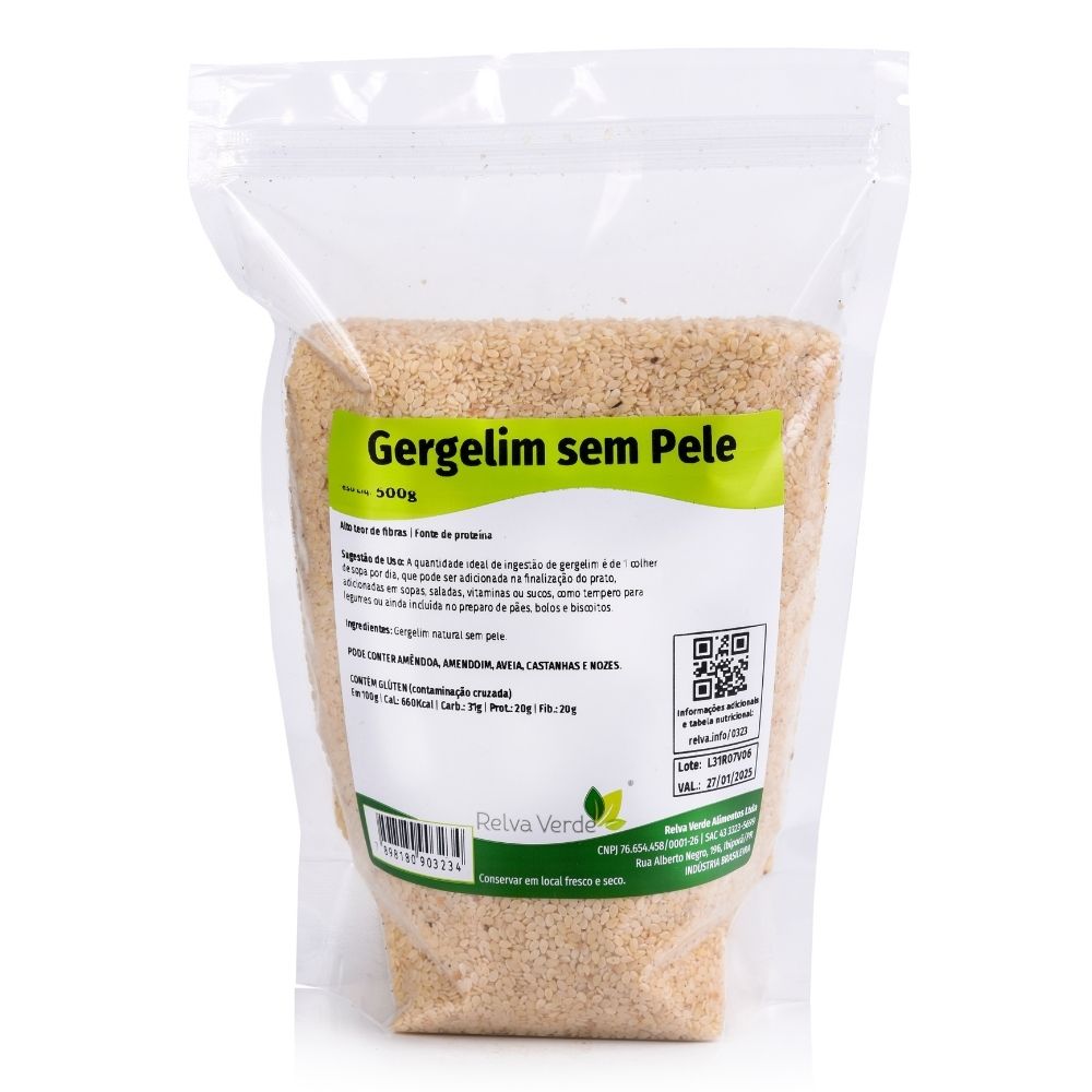 Gergelim sem Pele 500g - Imagem 3