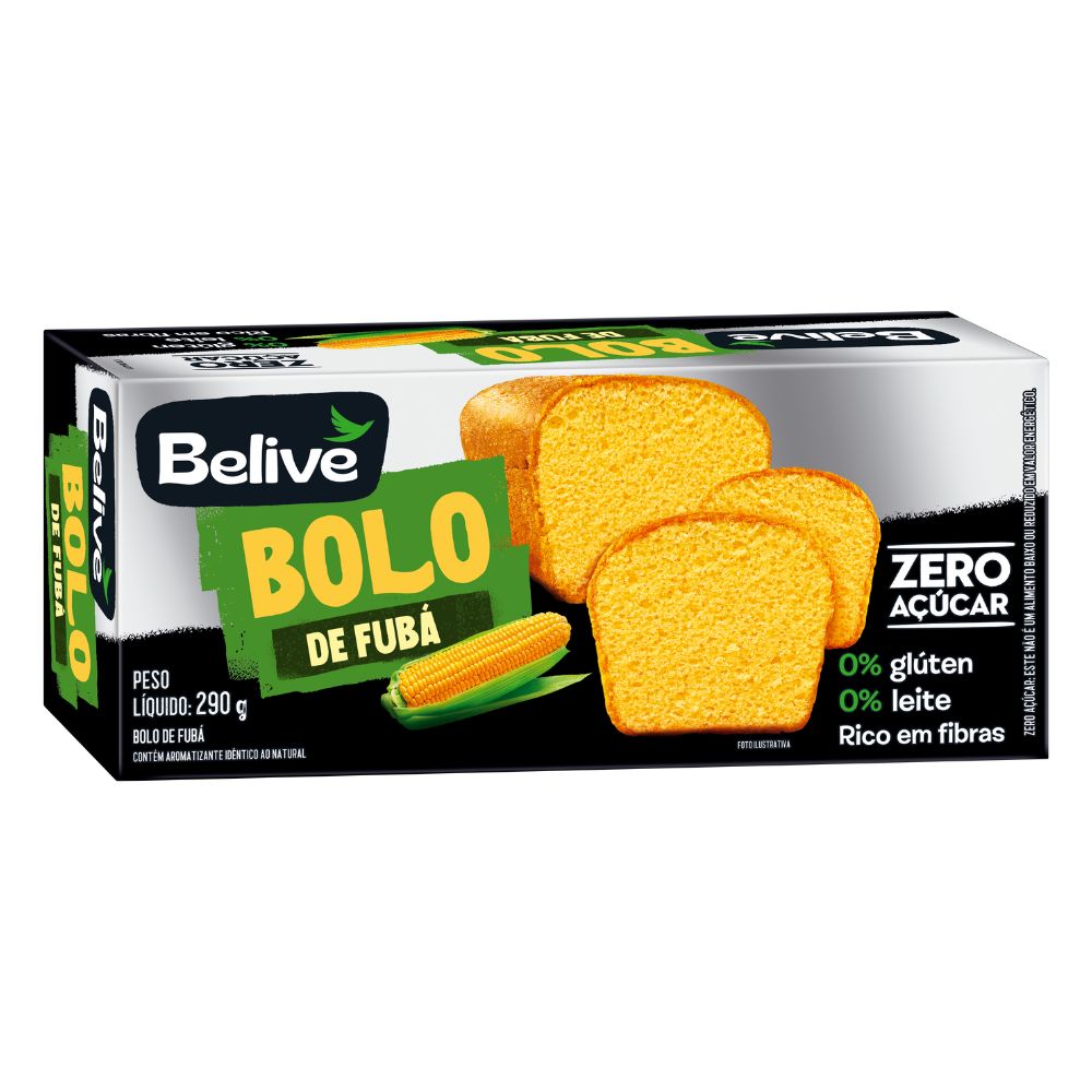 Bolo de Fubá Zero Sem Glúten Belive 290g